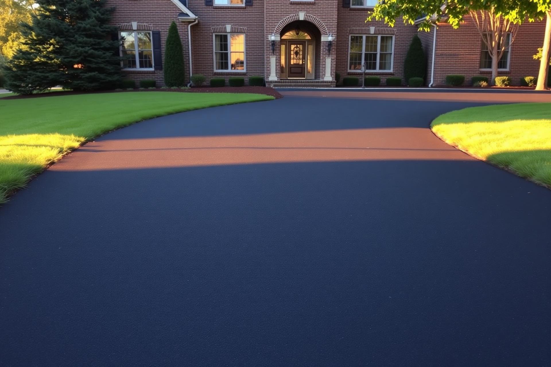 Freshly paved premium asphalt driveway by FirmWay Paving in the Greater Toronto Area